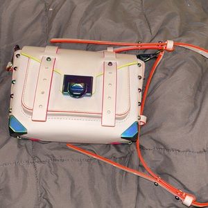 Michael Kors Manhattan White Neon Crossbody